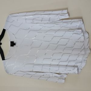 White top with gold designs